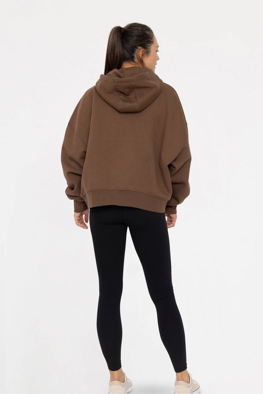 Cotton Blend Oversized Hoodie