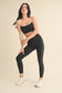 Piping Detail Crop Tank and Leggings Set