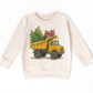 Dump Truck Construction Christmas T-Shirt - Kids Christmas Tee