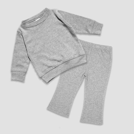 Toddler & Youth Girl Set - Flare Pant & Pullover Top Trendy