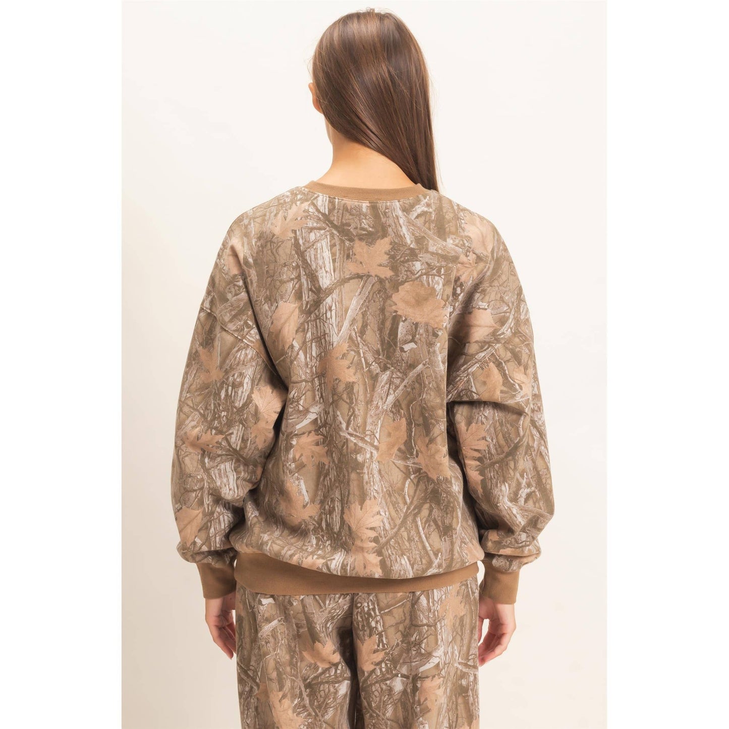 Tree Camouflage Crew Neck Sweatshirt