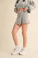 Mineral Wash Side Slit A-Line Skort