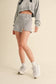 Mineral Wash Side Slit A-Line Skort