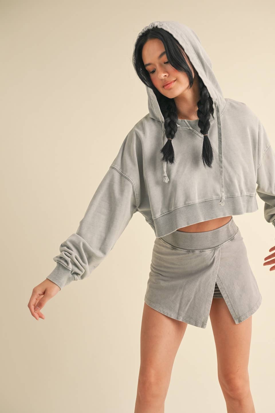 Mineral Wash Pullover Hoodie