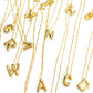 Initial Balloon Bubble Gold Necklace