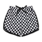 Black plaid baby girls summer shorts