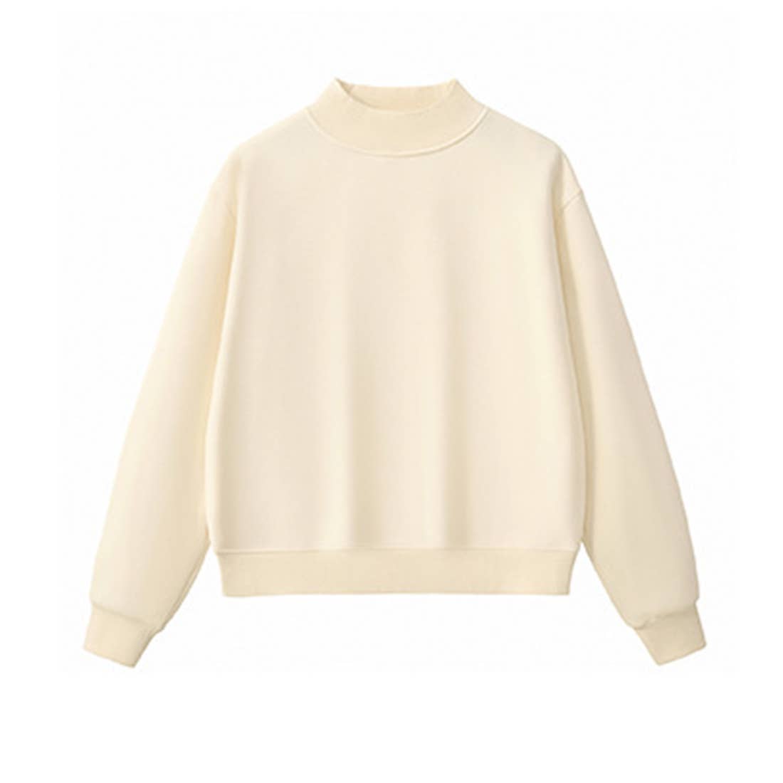 Unisex Cozy Fleece Half-High Neck Sweatshirt