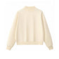 Unisex Cozy Fleece Half-High Neck Sweatshirt