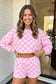 LAS Plaid Checkered Elastic Waist Active Lounge Set (S-XL)
