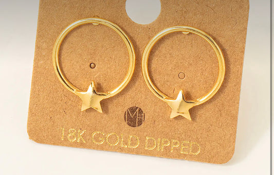 Star Drop Earrings