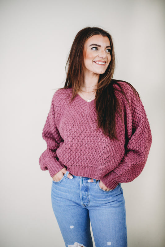 Orchid Cropped Sweater