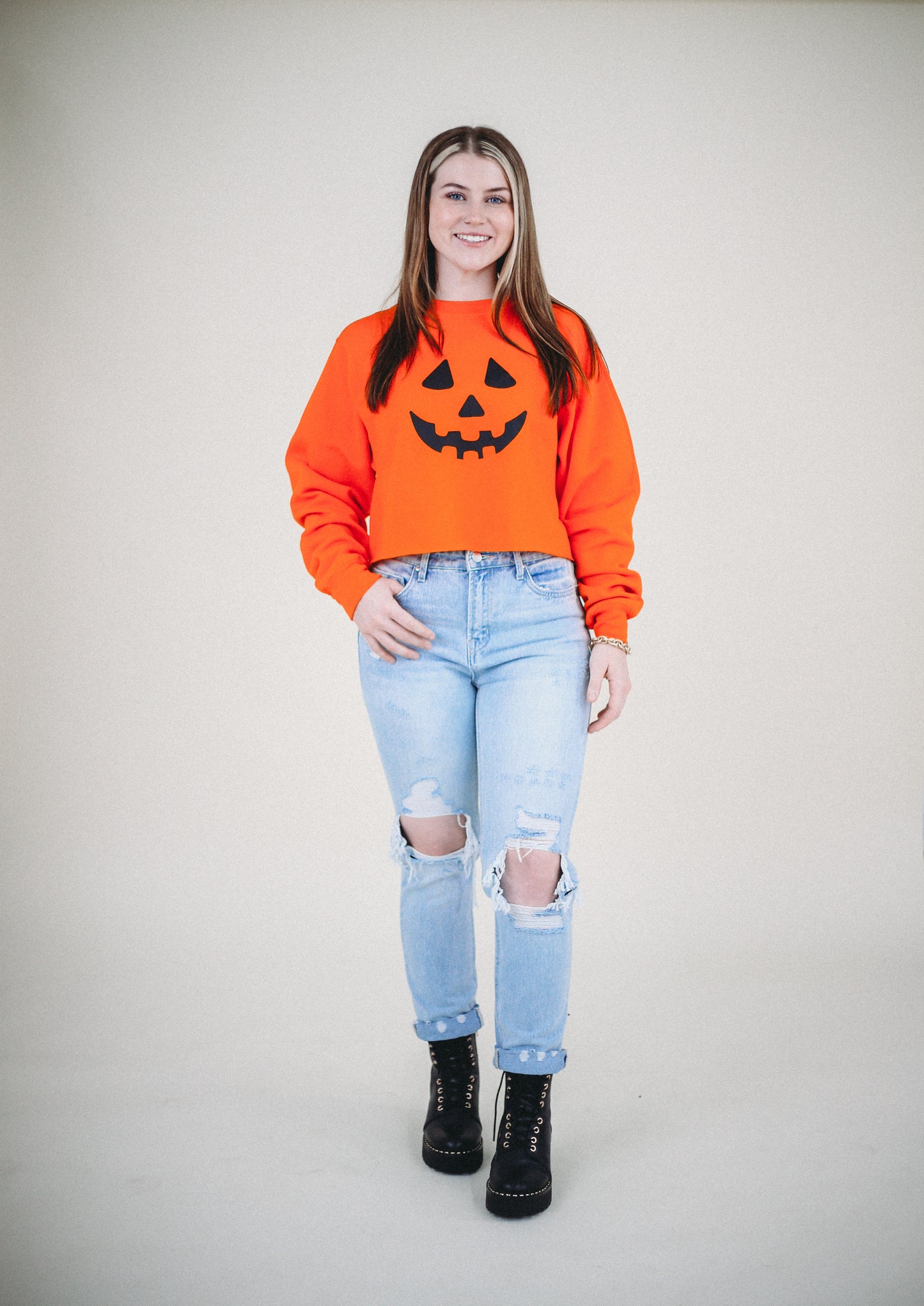 Hey Pumpkin' Cropped Sweater