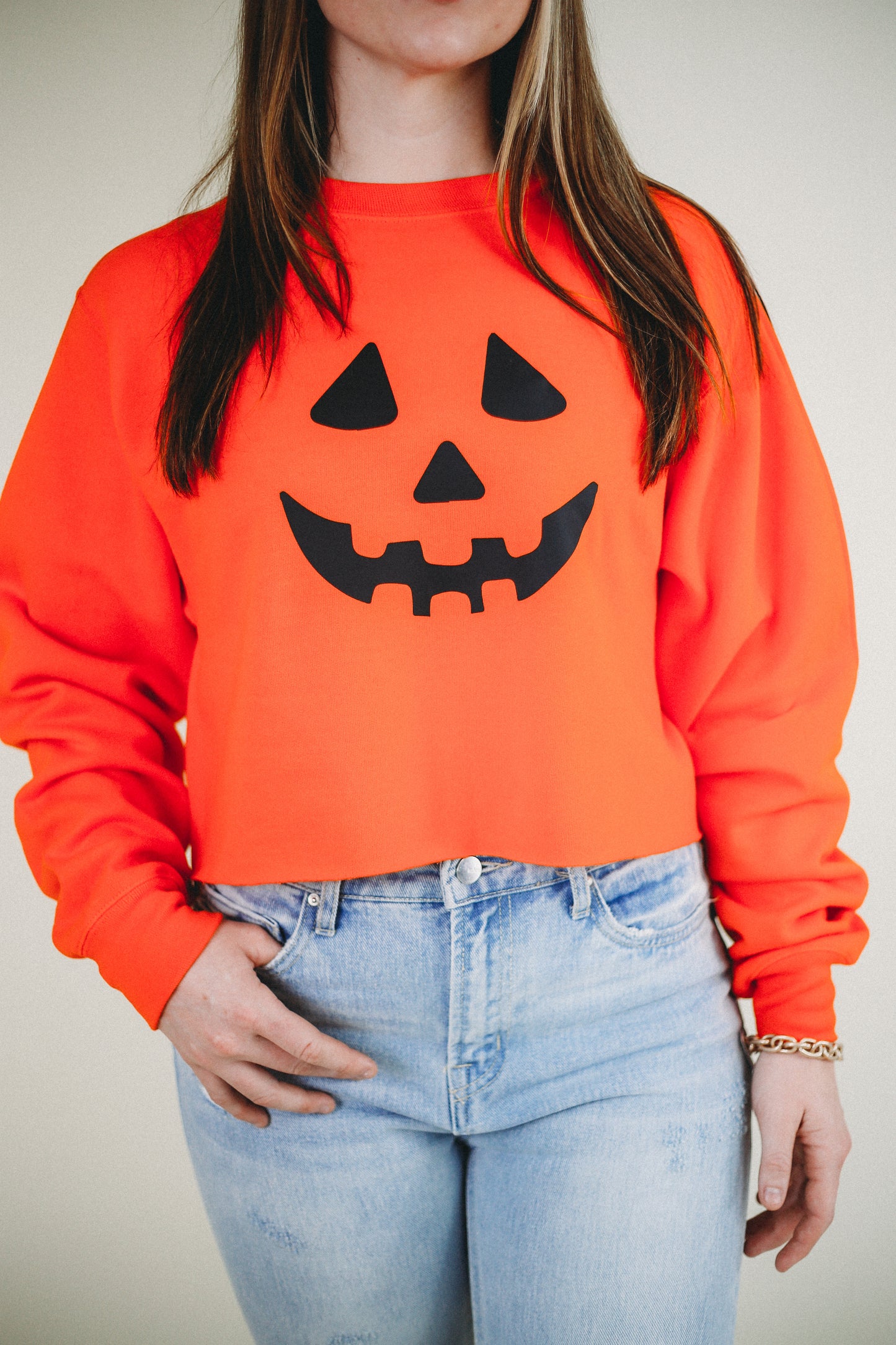 Hey Pumpkin' Cropped Sweater