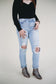 Chill Distressed Straight Jeans