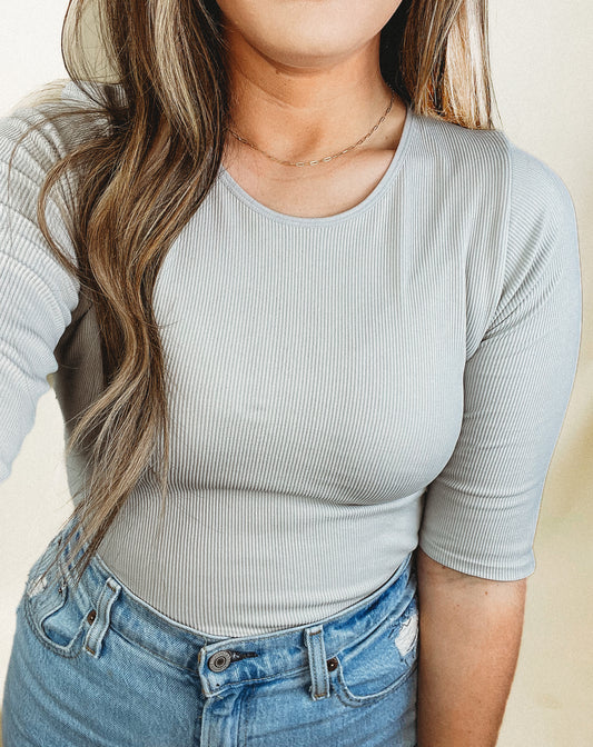 Ribbed Bodysuit